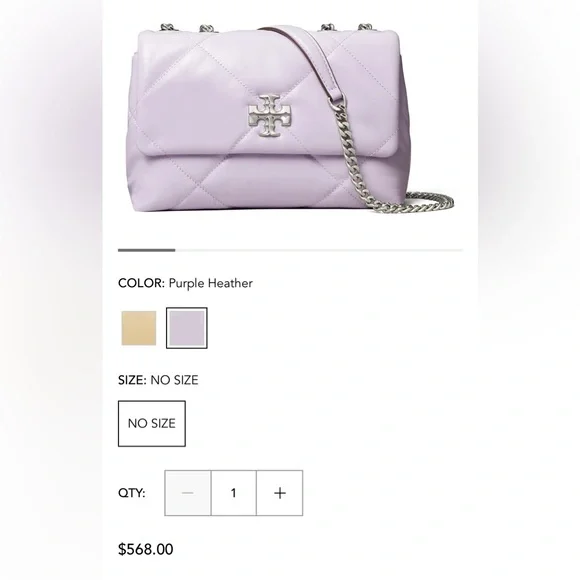 Tory Burch Small Kira Diamond Quilted Leather Convertible Shoulder Bag - Picture 14 of 14